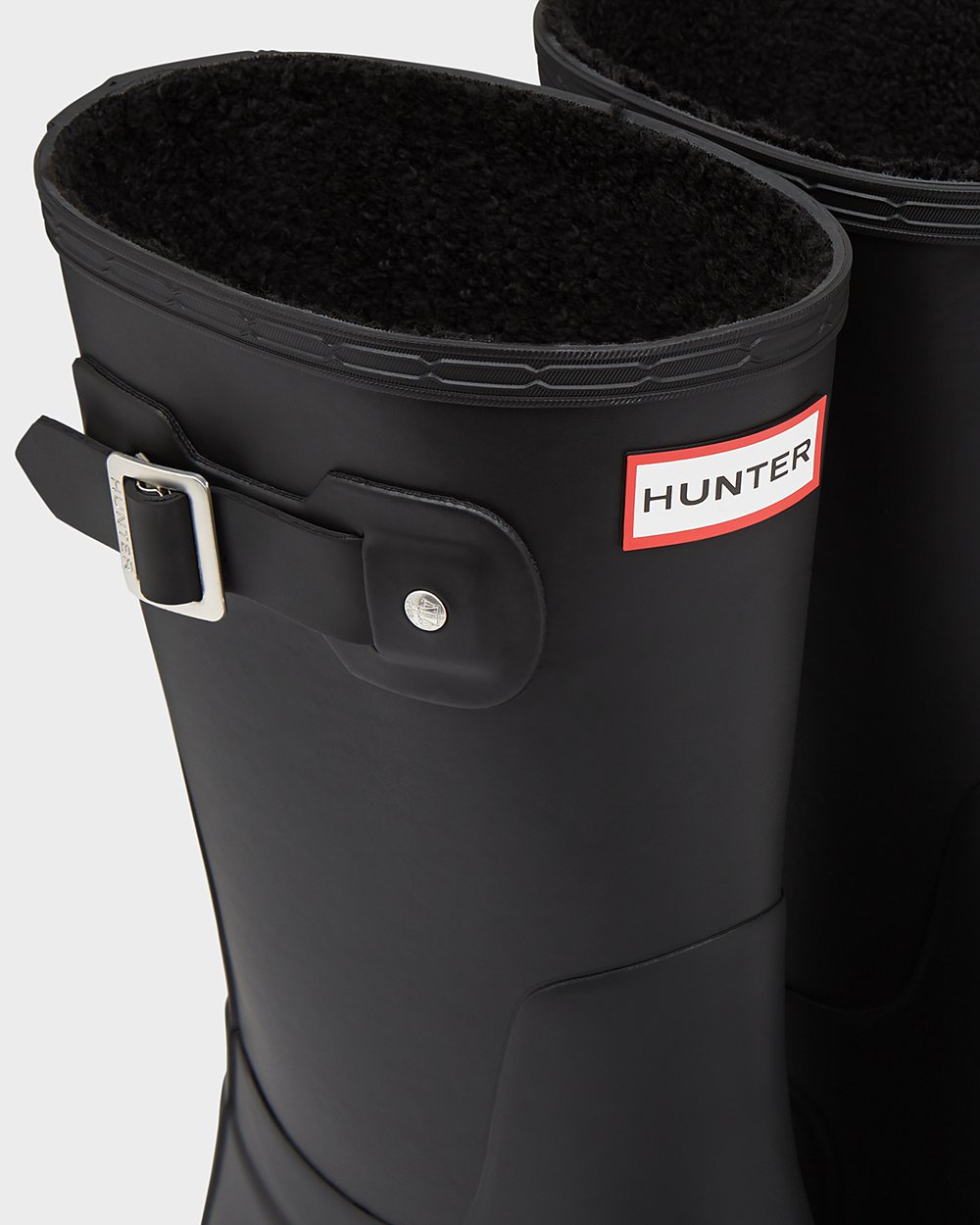 Korte Regenlaarzen Heren - Hunter Original Insulated - Zwart - 39OMGWNUD